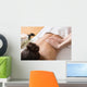 Woman Receiving Back Massage in Spa Center Wall Mural