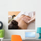 Woman Receiving Back Massage in Spa Center Wall Mural