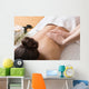 Woman Receiving Back Massage in Spa Center Wall Mural