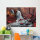 autumn waterfall forest Wall Mural