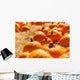 Orange pumpkins in a field of straw Wall Mural
