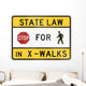 Stop For Pedestrians - Maryland Wall Decal