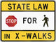 Stop For Pedestrians - Maryland Wall Decal