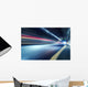 Abstract car in the tunnel trajectory Wall Mural