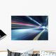 Abstract car in the tunnel trajectory Wall Mural