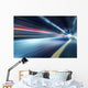 Abstract car in the tunnel trajectory Wall Mural