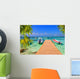 Wooden Pier and Fishing Wall Decal