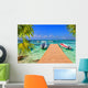 Wooden Pier and Fishing Wall Decal
