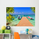 Wooden Pier and Fishing Wall Decal