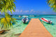 Wooden Pier and Fishing Wall Decal