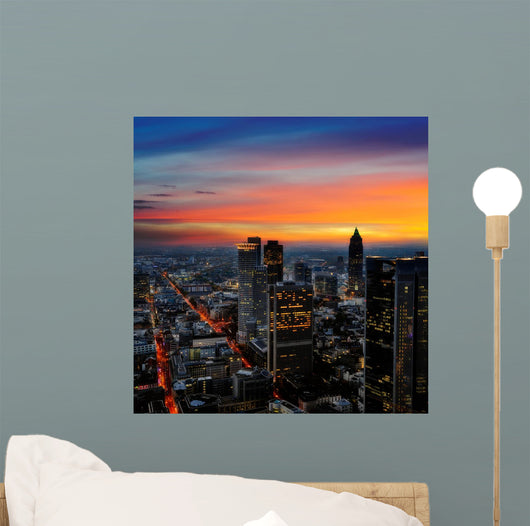 Frankfurt At Night Wall Decal