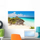God of Winds Temple on turquoise Caribbean sea. Tulum, Mexico Wall Mural