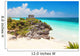 God of Winds Temple on turquoise Caribbean sea. Tulum, Mexico Wall Mural