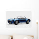 Classic sport blue car AC Shelby Cobra Roadster Wall Decal