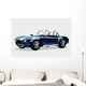 Classic sport blue car AC Shelby Cobra Roadster Wall Decal