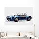 Classic sport blue car AC Shelby Cobra Roadster Wall Decal