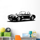 Classic sport silhouette car AC Shelby Cobra Roadster Wall Decal