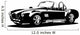 Classic sport silhouette car AC Shelby Cobra Roadster Wall Decal