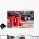 12 gauge shotgun shells with shotgun on wood surface Wall Mural