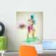 Abstract tennis player Wall Mural