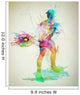 Abstract tennis player Wall Mural