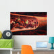 blood cells flowing through a vein Wall Mural