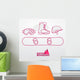 snowboard stuff Wall Decal