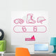 snowboard stuff Wall Decal