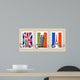 Three Postmarks with Sights Wall Decal