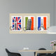 Three Postmarks with Sights Wall Decal