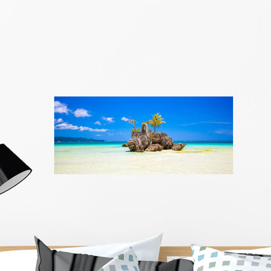 Willy's rock on island Boracay, Philippines Wall Mural