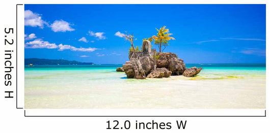 Willy's rock on island Boracay, Philippines Wall Mural