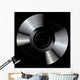 blank black LP Wall Mural