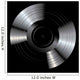 blank black LP Wall Mural