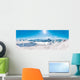 Panorama of Mountain Range Landscape at Meribel in French Alps. Wall Mural