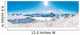 Panorama of Mountain Range Landscape at Meribel in French Alps. Wall Mural