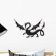 Western Dragon Silhouette Wall Decal