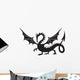 Western Dragon Silhouette Wall Decal