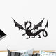 Western Dragon Silhouette Wall Decal