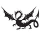 Western Dragon Silhouette Wall Decal