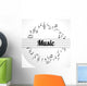 music notes Wall Mural