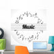 music notes Wall Mural