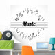 music notes Wall Mural