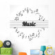 music notes Wall Mural