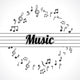 Music Notes Wall Decal