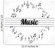 music notes Wall Mural