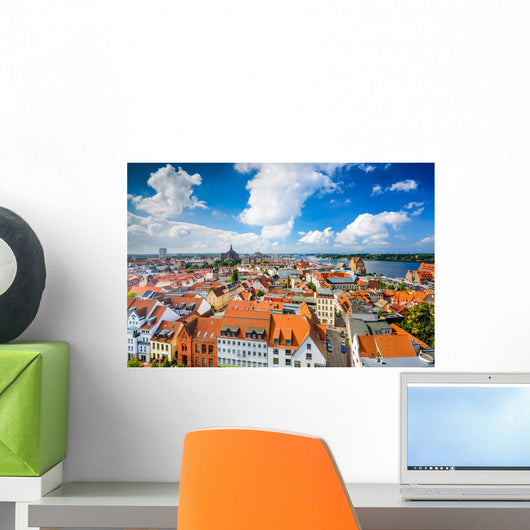 Rostock, Germany Skyline Wall Mural