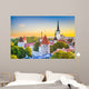 Tallinn, Estonia Old City Skyline Wall Mural