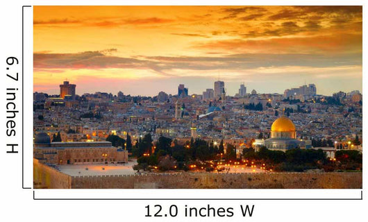 Panorama of Jerusalem old city. Israel Wall Mural