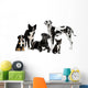 Group of Dogs Wall Decal